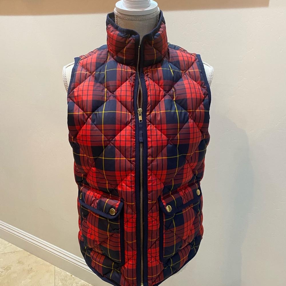 🍁J.CREW: Authentic Outerwear Full Zip Quilted Vest Jacket🍁